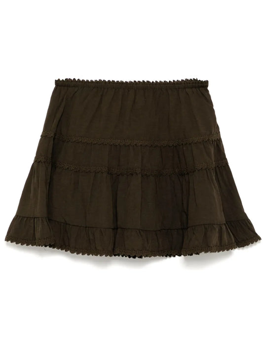 Tiered Mini Skirt