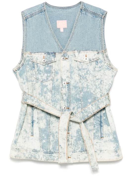 Washed Denim Waistcoat
