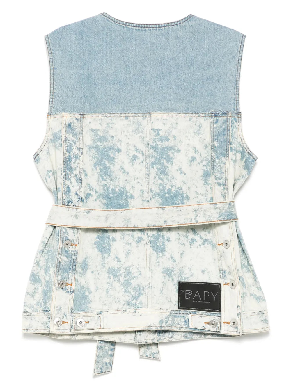 Washed Denim Waistcoat