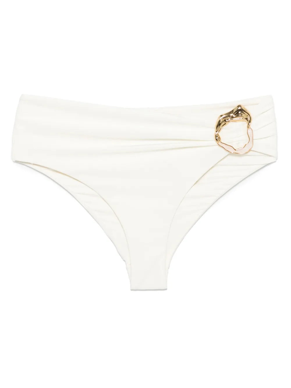 Metallic-Stone Jersey Bikini Bottoms
