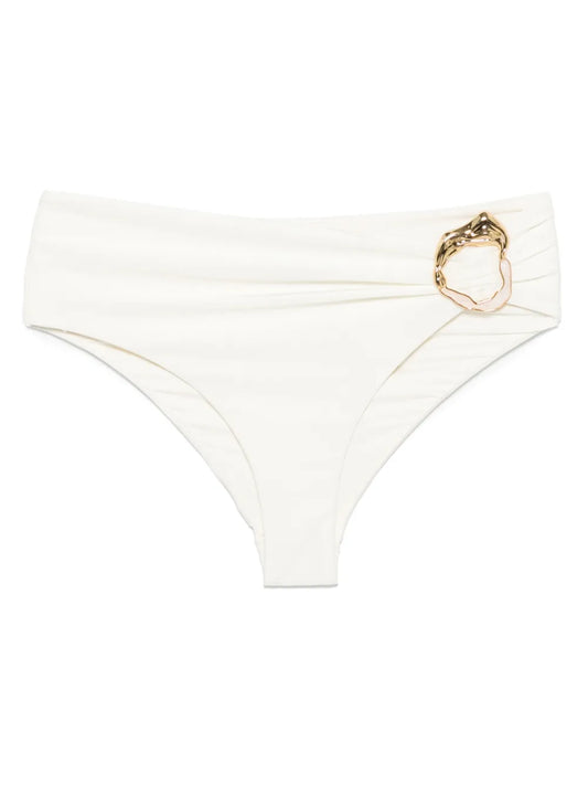Metallic-Stone Jersey Bikini Bottoms