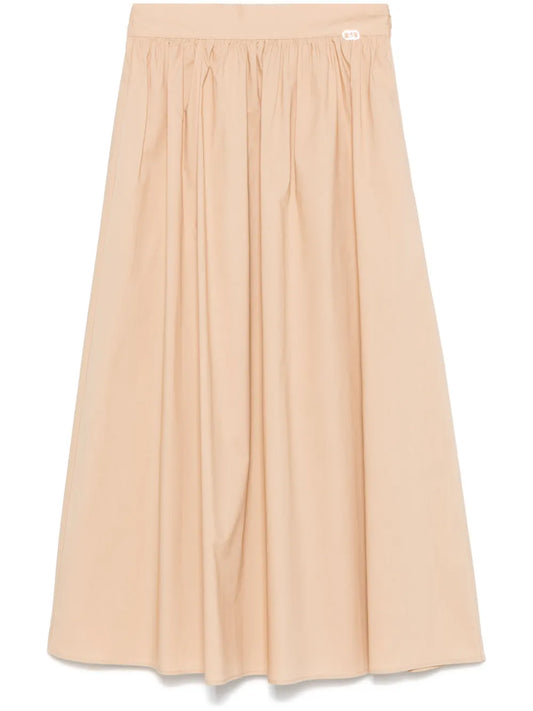 Poplin Midi Skirt