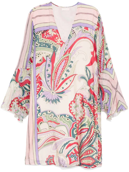 Floral-Print Mini Dress