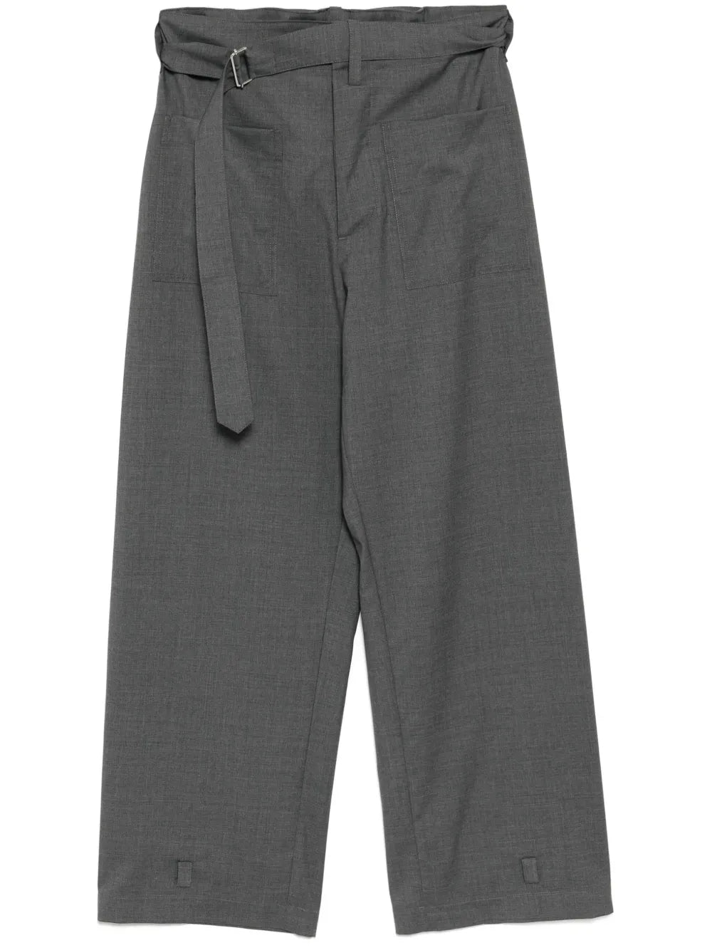 Belted Straight Trousers