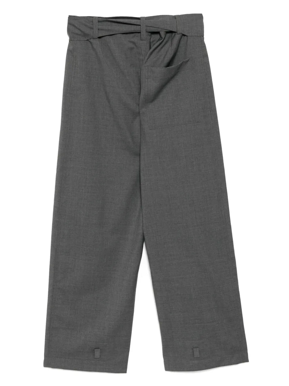 Belted Straight Trousers