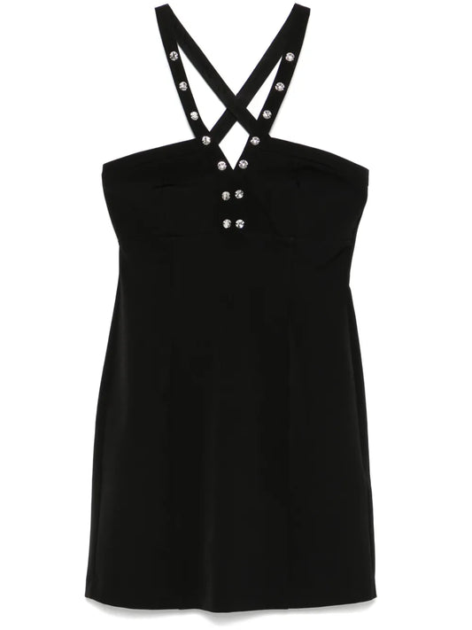 Rhinestone-Embellished Mini Dress