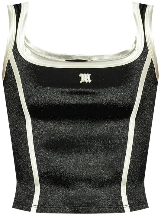 Logo Satin Tank Top