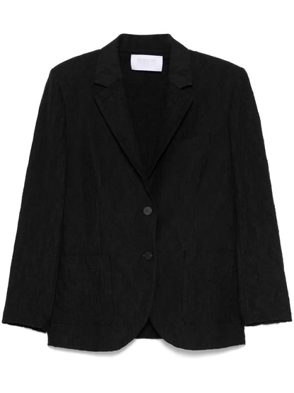 Crinkled-Finish Blazer