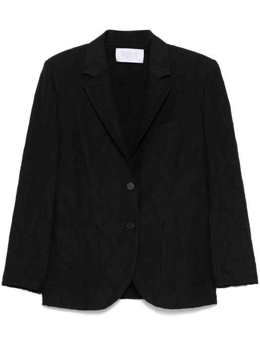 Crinkled-Finish Blazer