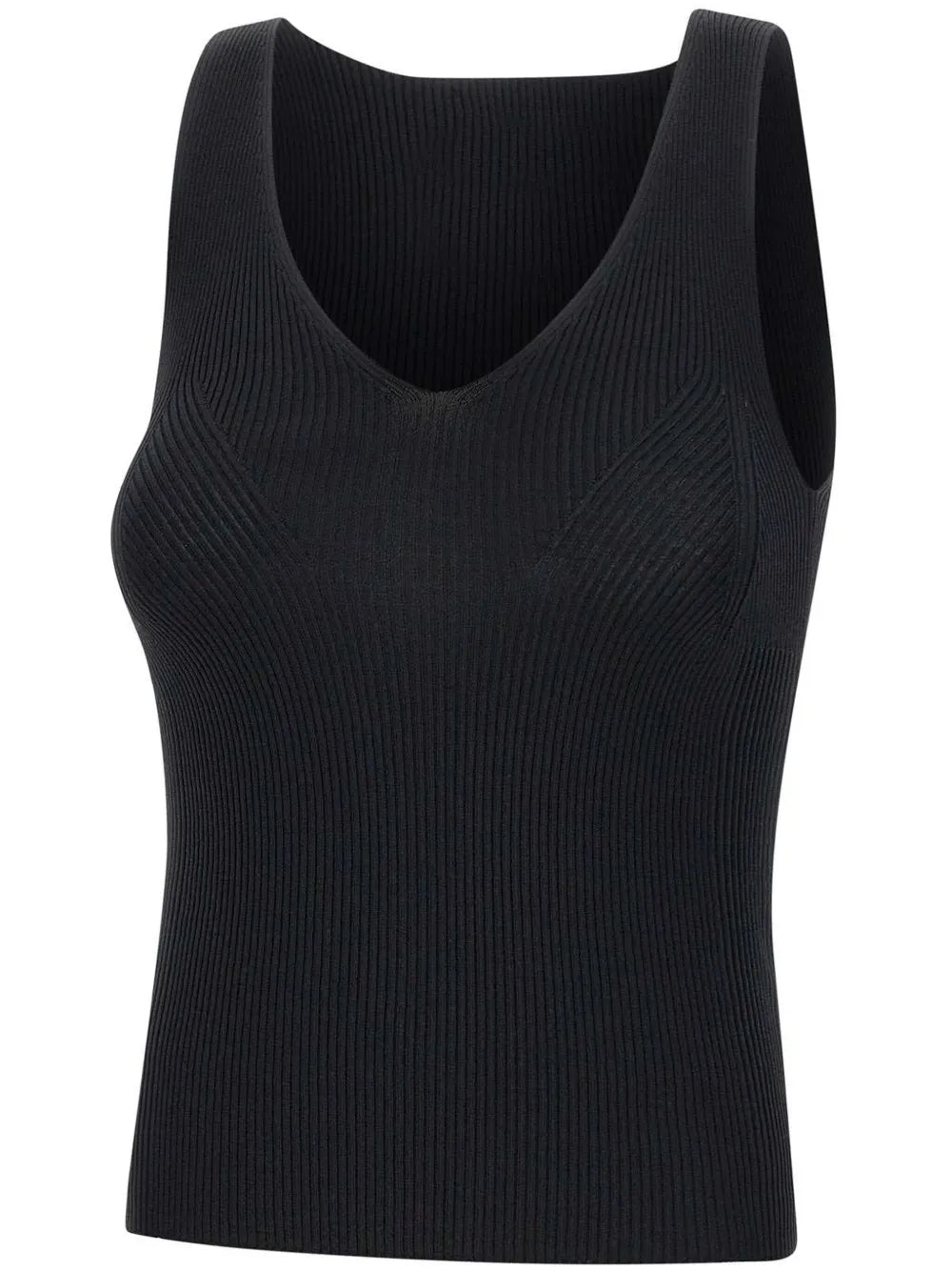 Ribbed-Knit Top