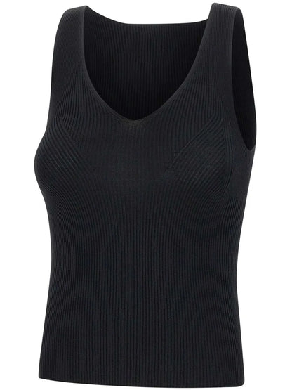 Ribbed-Knit Top