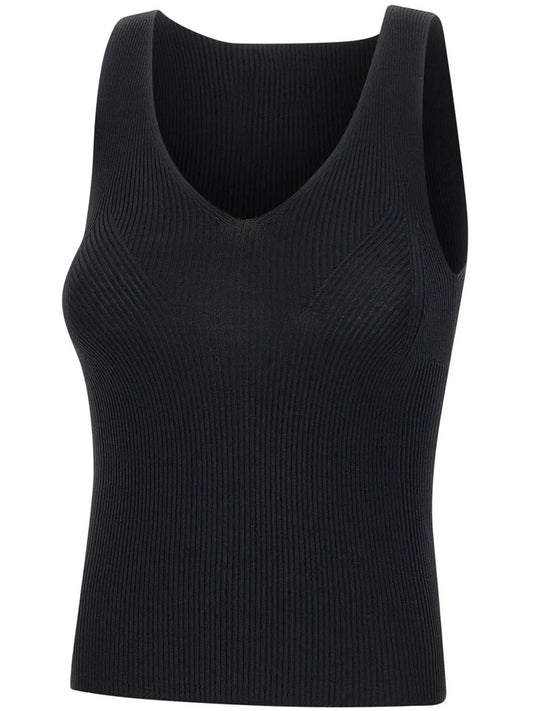 Ribbed-Knit Top