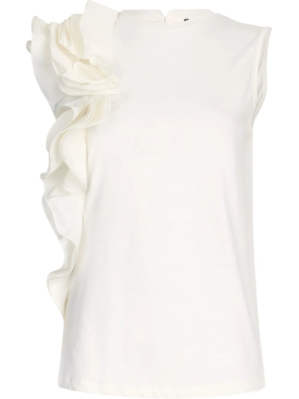 Flounced-Detail Blouse