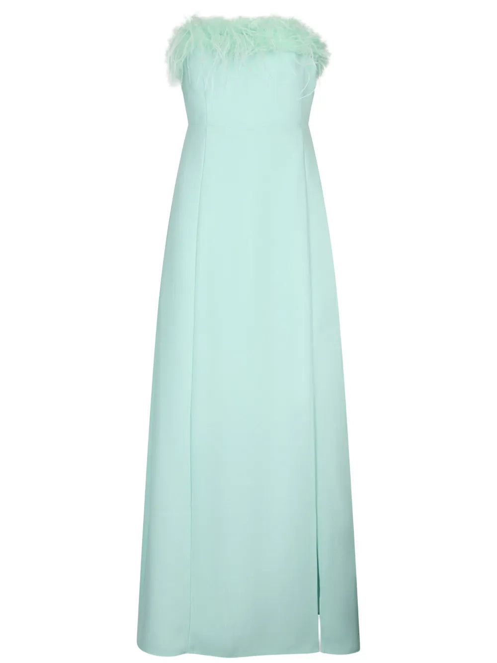 Feather-Detailing Dress