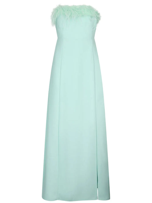 Feather-Detailing Dress