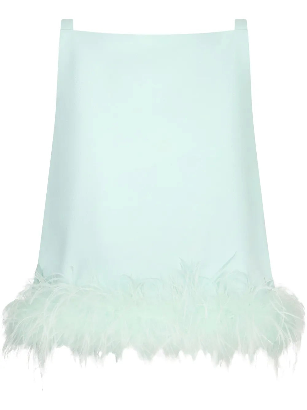 Feather-Trim Blouse