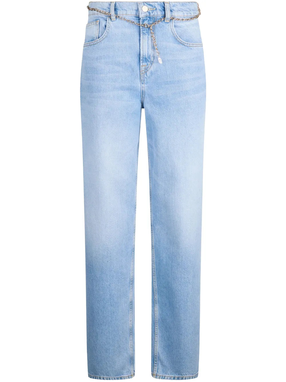 High-Rise Straight-Leg Jeans