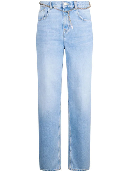 High-Rise Straight-Leg Jeans