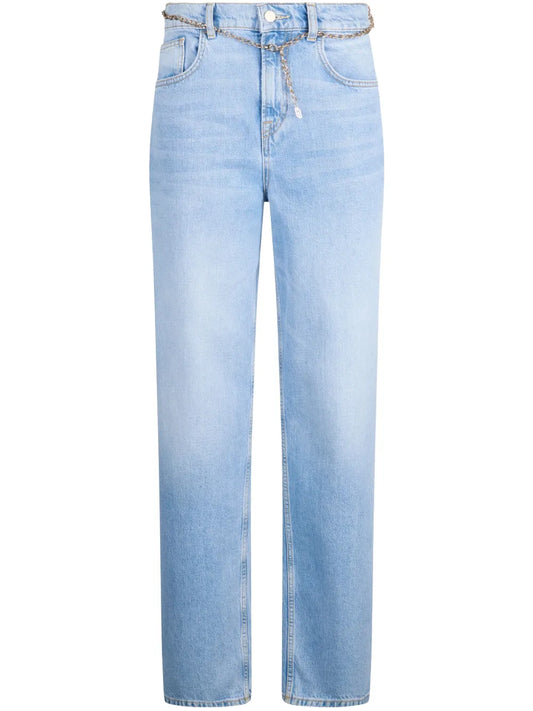 High-Rise Straight-Leg Jeans