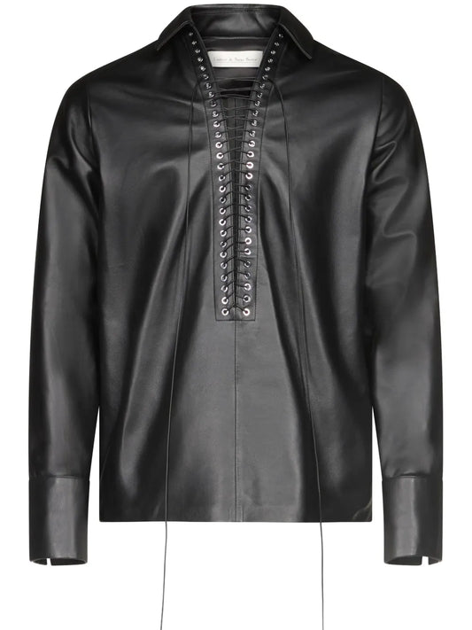 Alan Leather Shirt