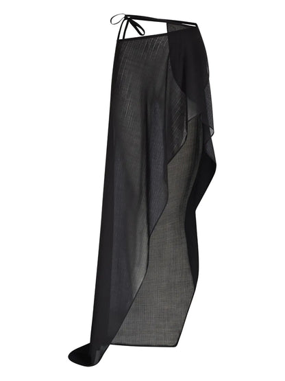 Draped Maxi Skirt