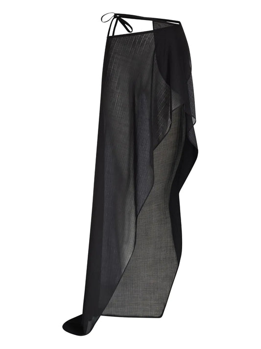 Draped Maxi Skirt