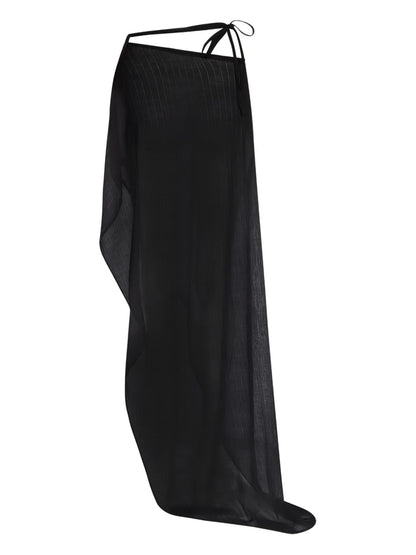 Draped Maxi Skirt