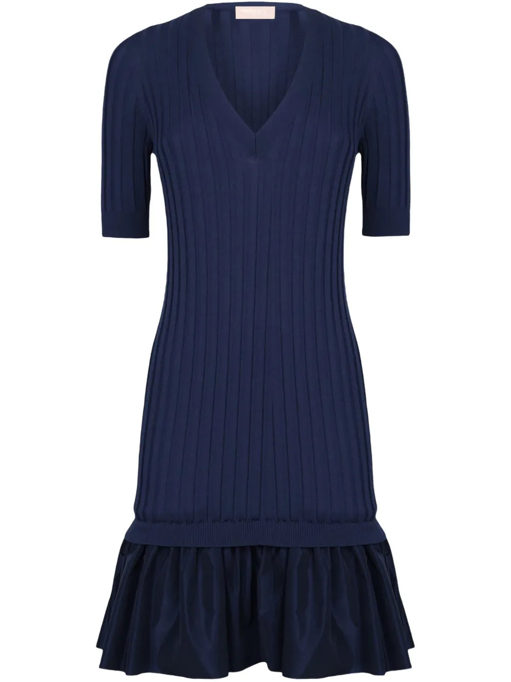 Ribbed-Knit Mini Dress