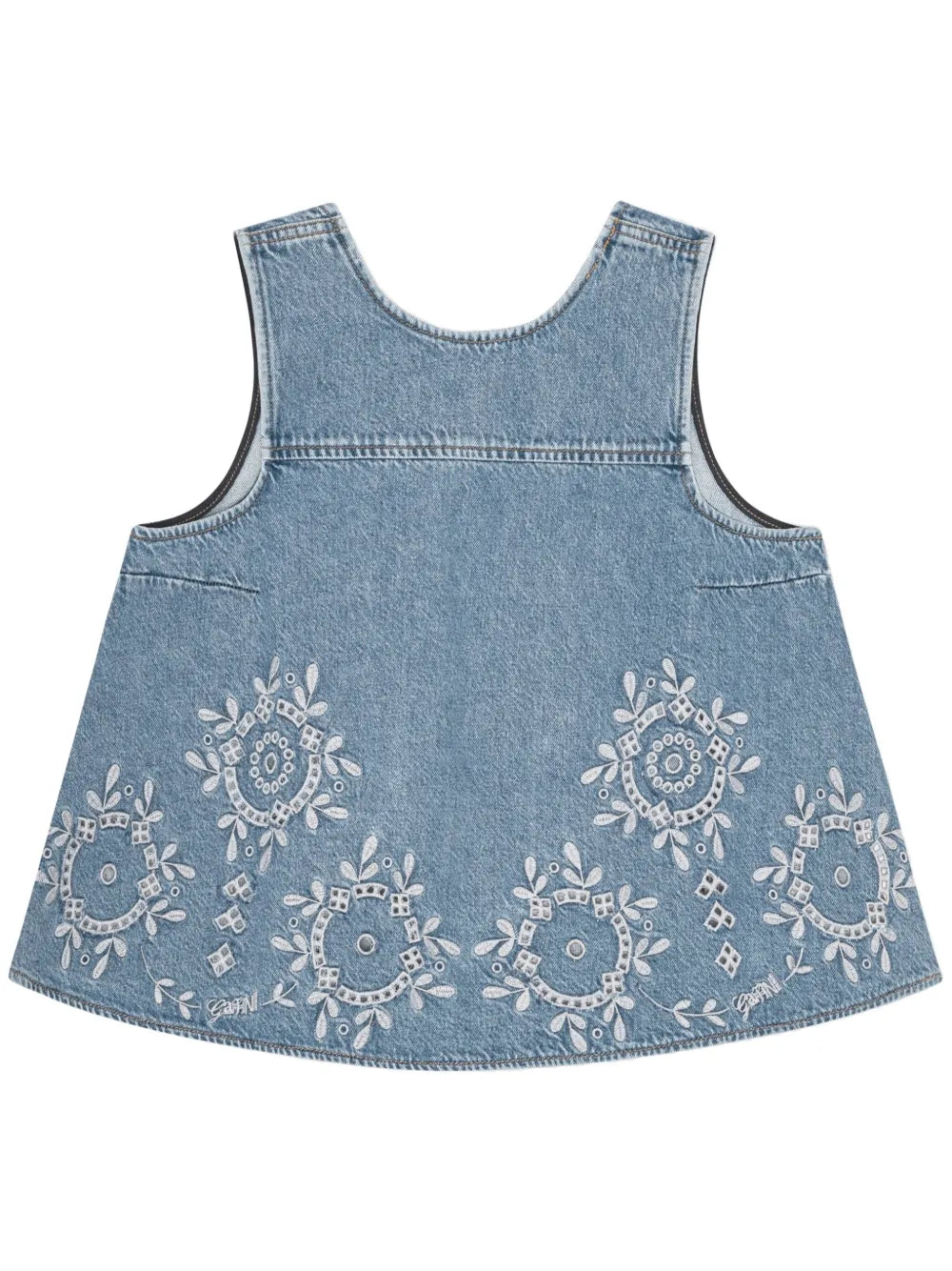 Open-Back Denim Top