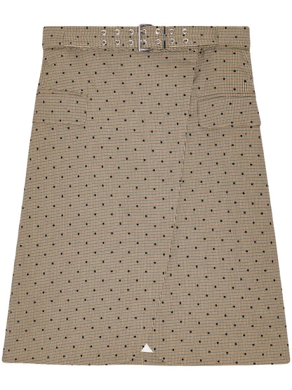 Polka Dot-Print Skirt