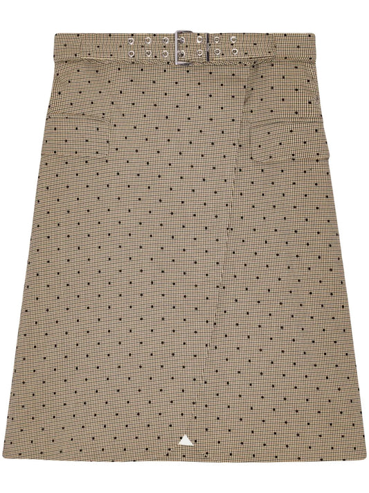Polka Dot-Print Skirt