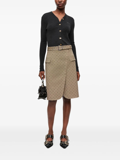 Polka Dot-Print Skirt
