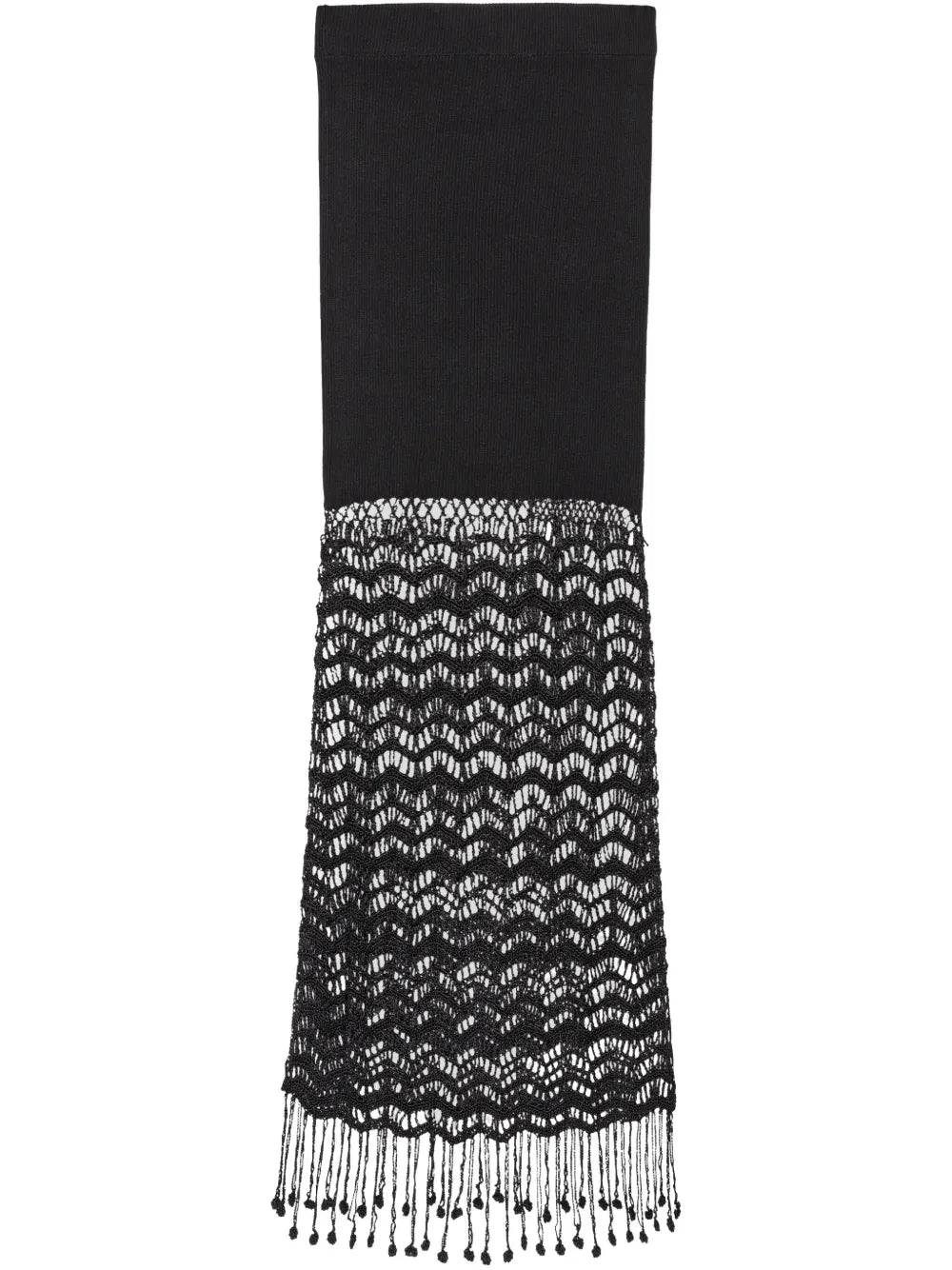 Macramé-Detailing Maxi Skirt