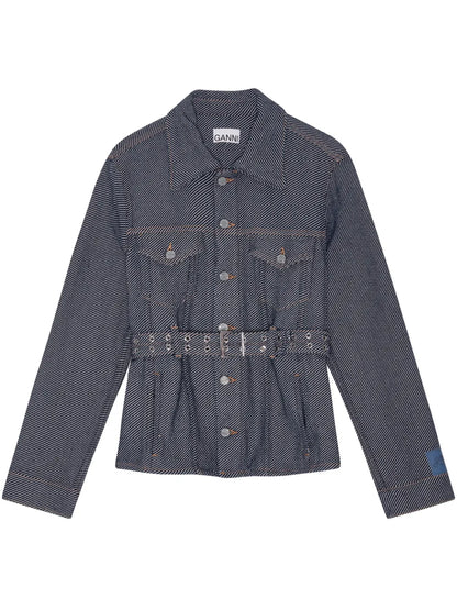 Belted Denim Jacket