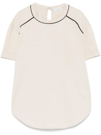 Monili-Detail T-Shirt