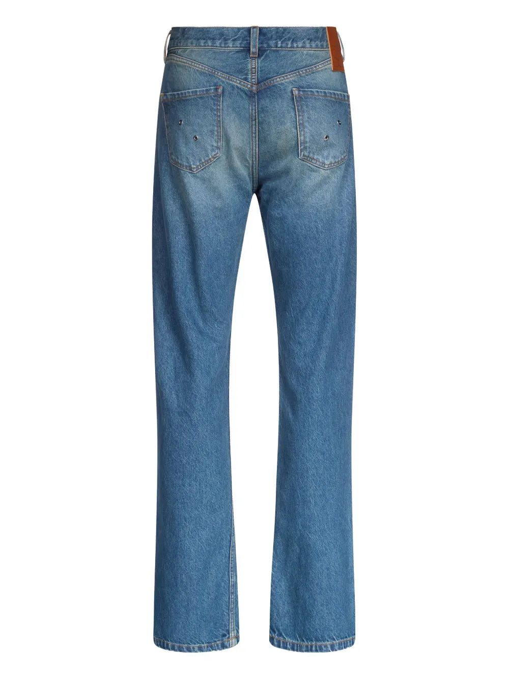Eyelet-Embellished Jeans