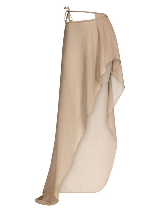 Draped Maxi Skirt