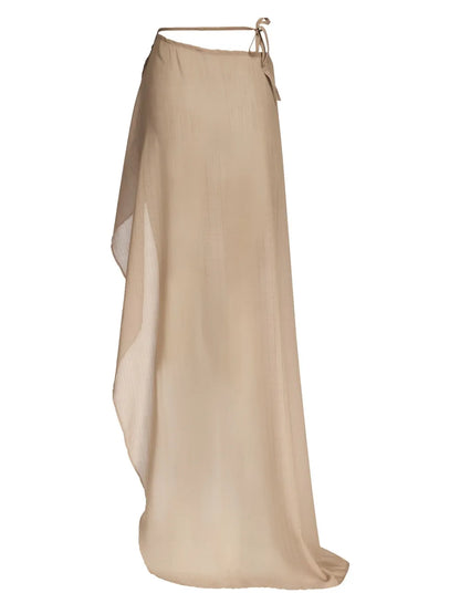 Draped Maxi Skirt