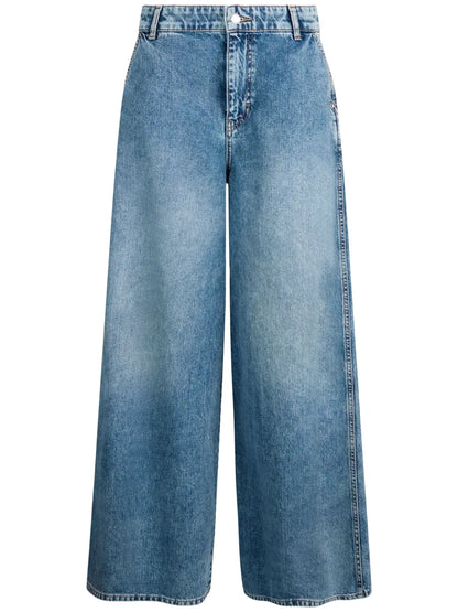 High-Waisted Flared Jeans