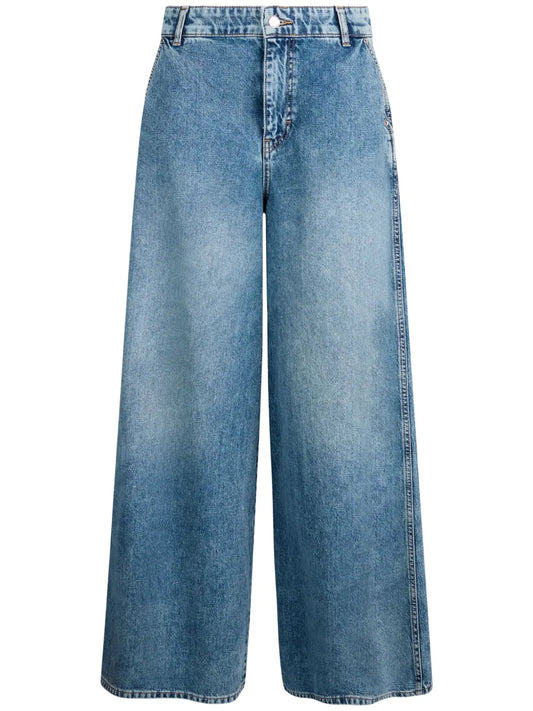 High-Waisted Flared Jeans