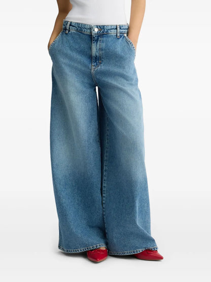 High-Waisted Flared Jeans