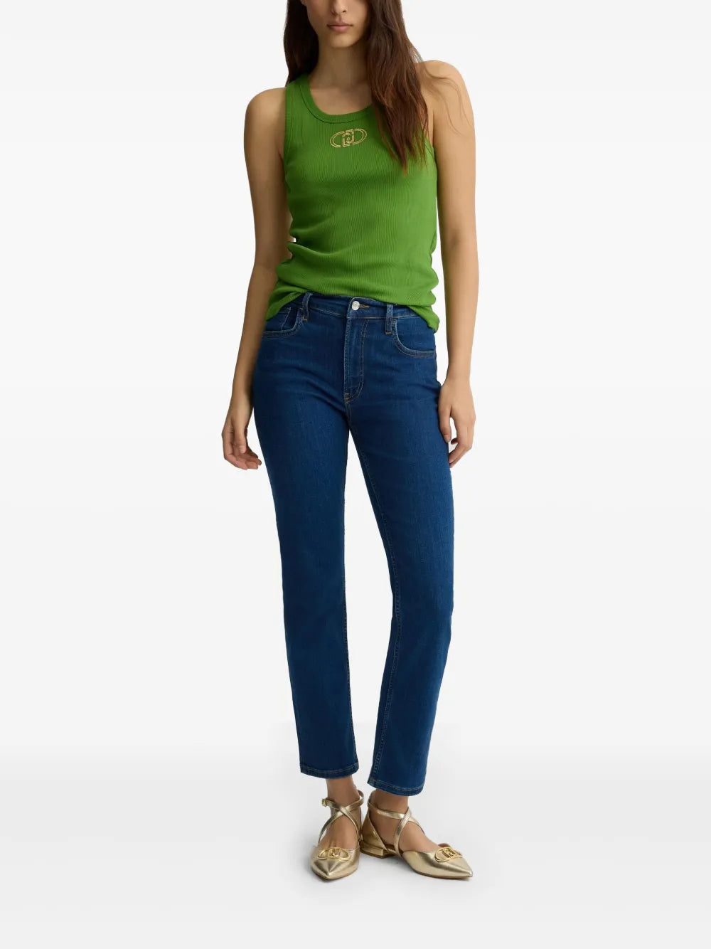 High-Rise Bootcut Jeans