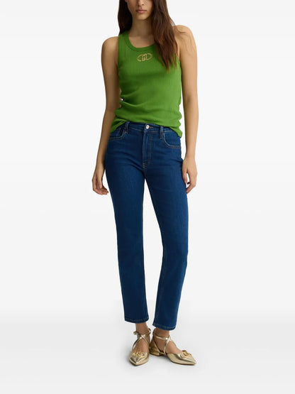 High-Rise Bootcut Jeans
