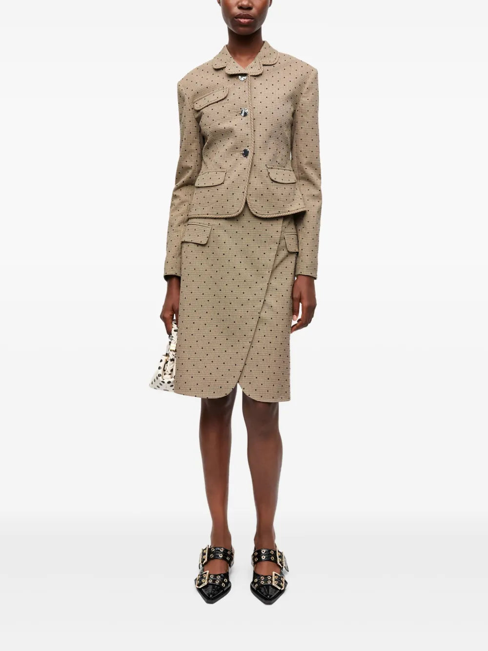Polka Dot-Print Blazer