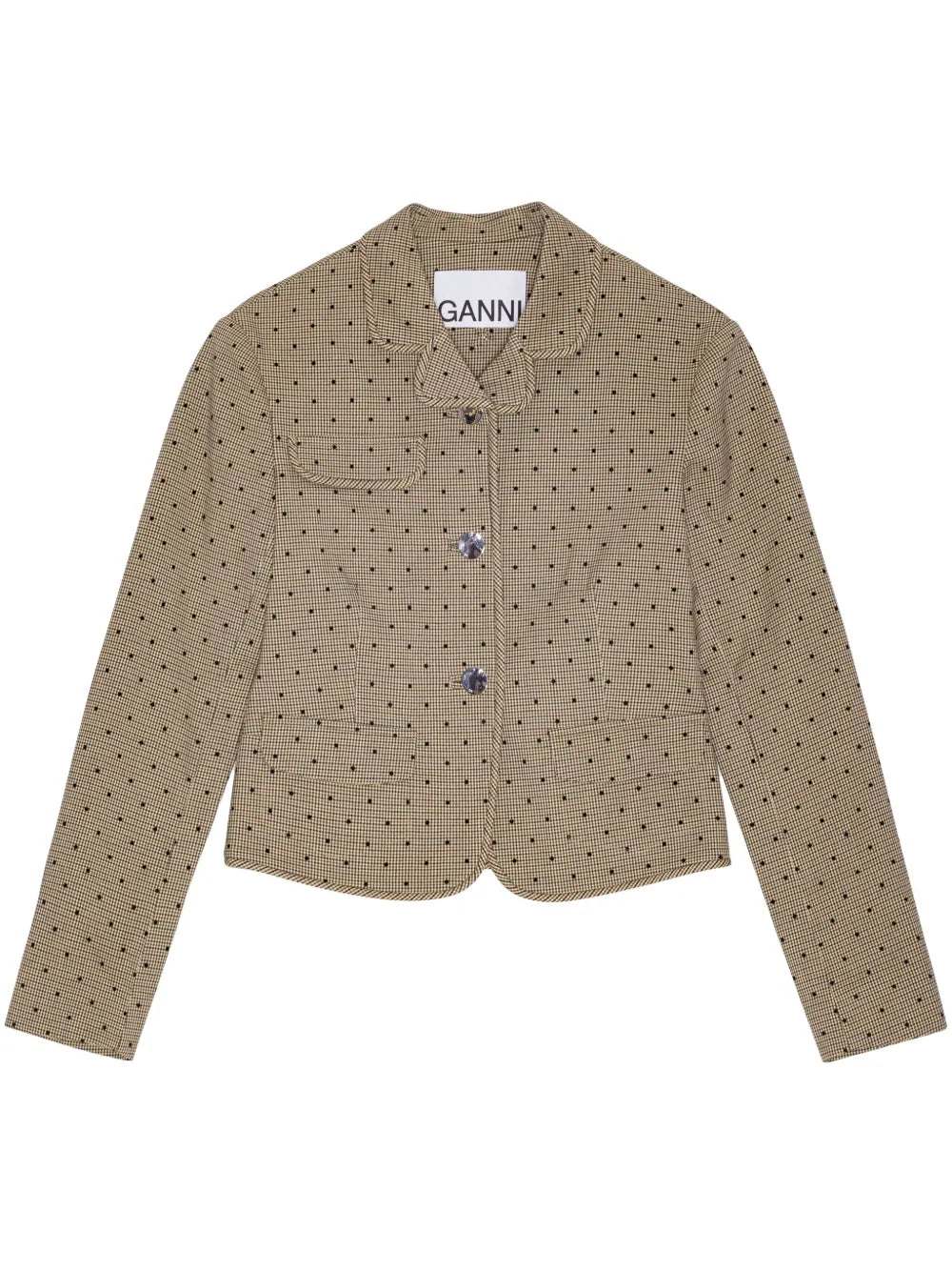 Polka Dot-Print Blazer