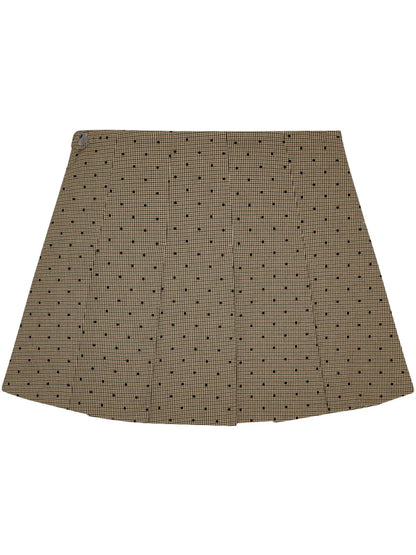Check-Print Mini Skirt