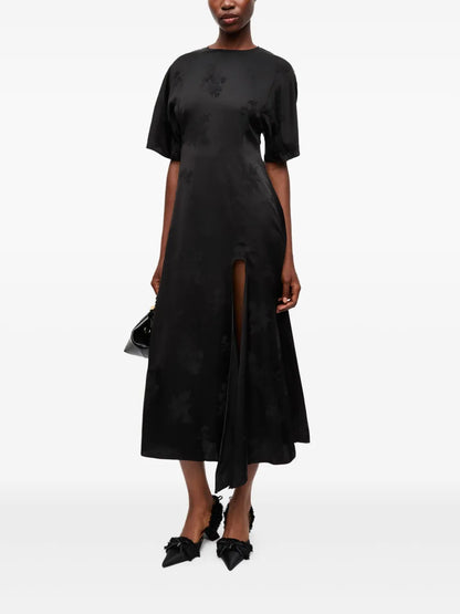 Floral-Jacquard Dress