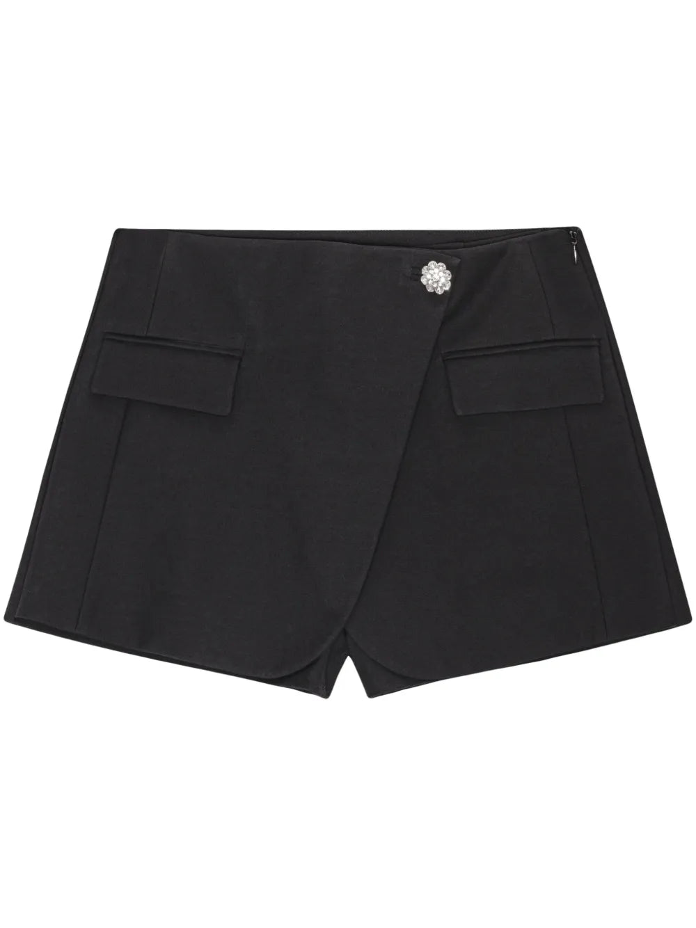 Draped-Panel Shorts