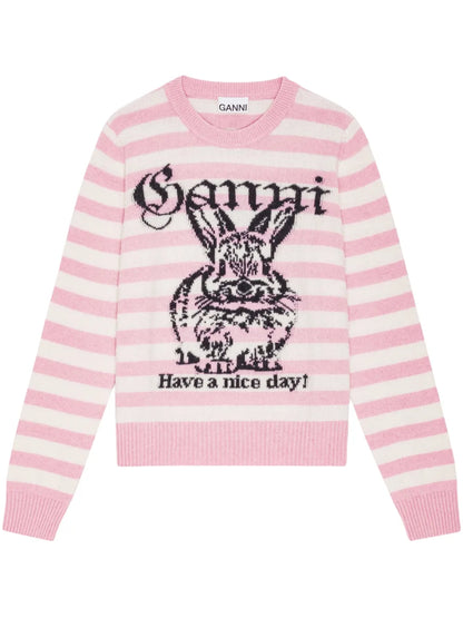 Intarsia-Knit Jumper