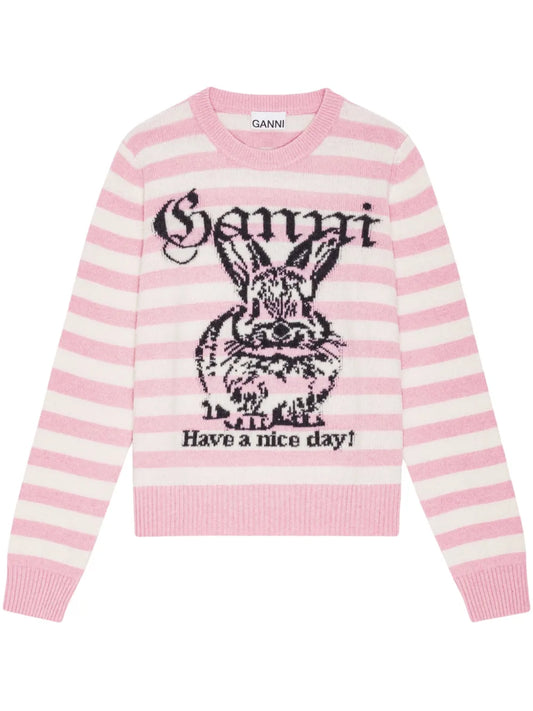 Intarsia-Knit Jumper